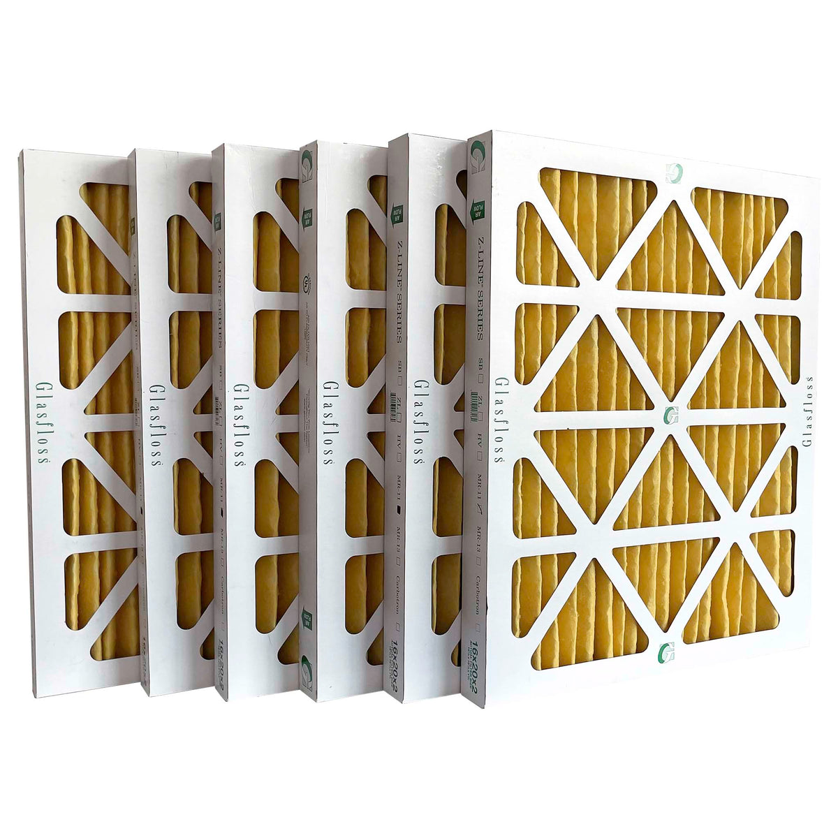 thumbnail image 2 of Glasfloss Z-Line 20x20x1 MERV 10 Pleated Air Filter - 4-Pack For AC/Furnace 2 of 2