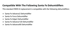 Santa Fe Force Dehumidifier MERV 8 Filter 14 x 17.5 x 2" 4031062 6-Pack - IAQ Living